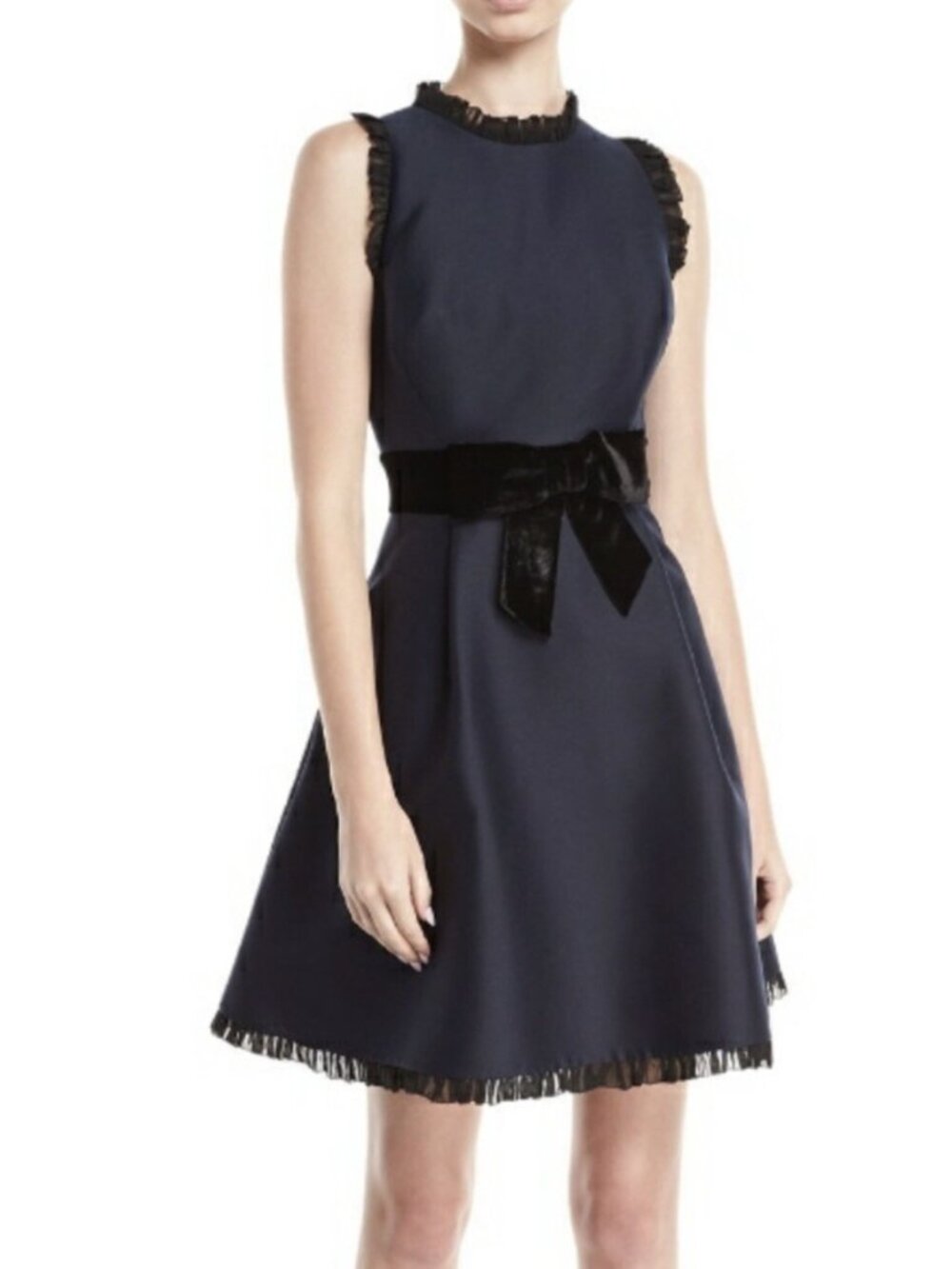 Kate Spade New York Star Bright Velvet Bow and Flare Dress New Size 2
